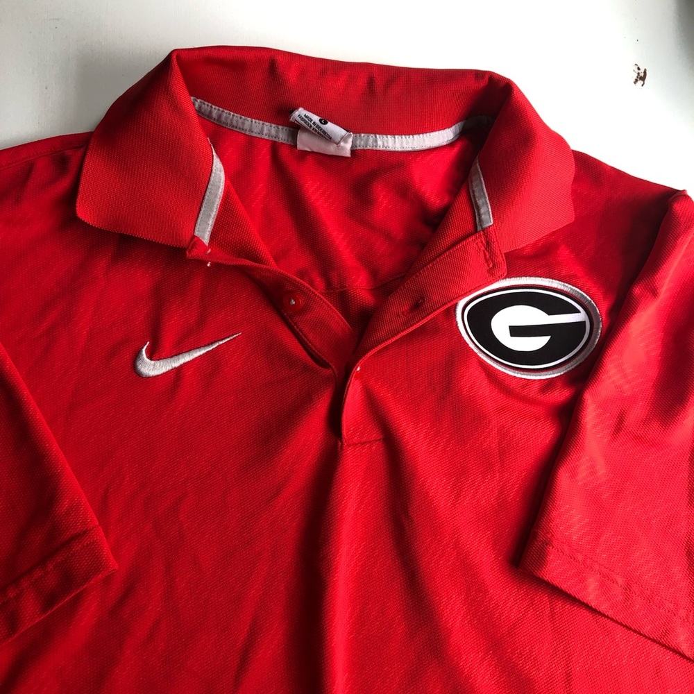NIKE GEORGIA BULLDOGS Mens Dryfit Polo
